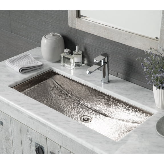 Native Trails Trough Bathroom Sink With Polished Nickel Finish CPS800
