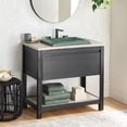 thumbnail image 1 of Native Trails Vno36 Solace 36" Single Free Standing Vanity Cabinet Only - Midnight / Ash, 1 of 7