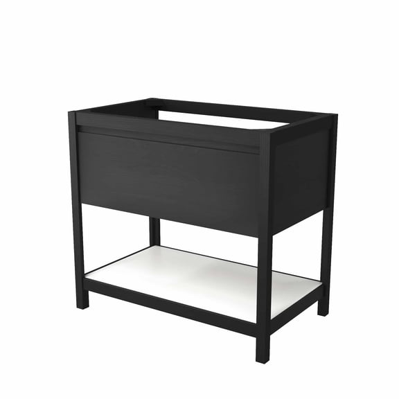 Native Trails VNO368-P Solace 36" Single Free Standing Vanity Cabinet Only - Midnight /
