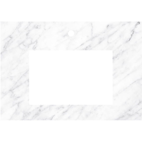 Native Trails Vnt30-R1 31" Marble Vanity Top - Carrara