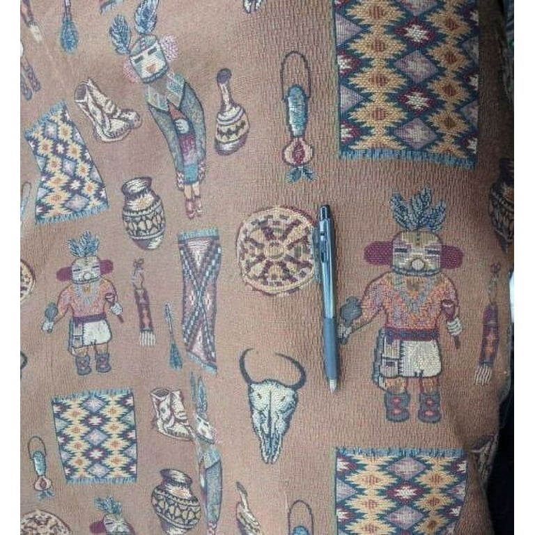 Native Tribal southwest print tapestry upholstery fabric material by the yard Walmart