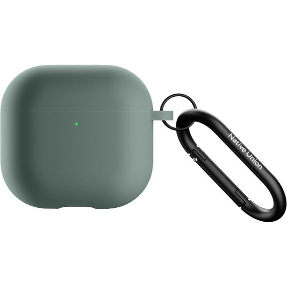 Native Union Active Case for AirPods 4 – Active Noise Cancellation – Silky Matte Case (Slate Green)