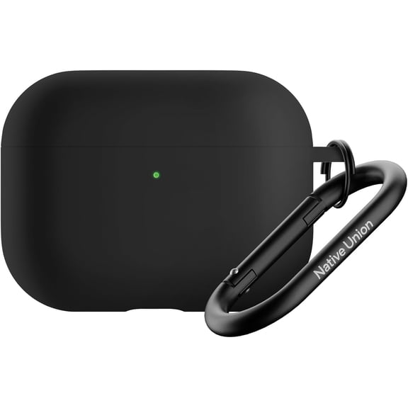 Native Union Active Case for AirPods Pro 3 – Silky Smooth Matte Silicone Case with Clip to Attach Anywhere (Black)