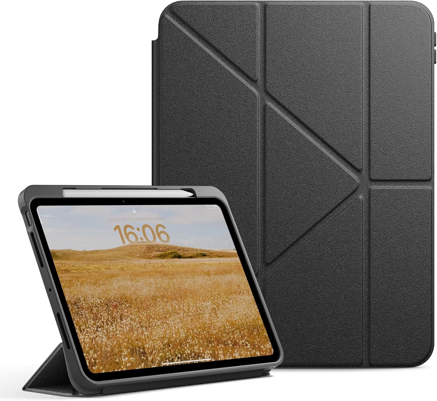 Native Union Active Case for iPad Pro 13" – 4-in-1 Stand Case with Apple Pencil Holder (Black)