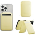 thumbnail image 1 of Native Union Active Wallet Stand – Strong Magnetic Stick on 4-Card Wallet for Smart Phones (Lemon), 1 of 7