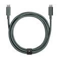 thumbnail image 1 of Native Union Belt Cable Pro - 240W USB Type C - 8ft Ultra-Strong Charging Leather Cable(Slate Green), 1 of 8