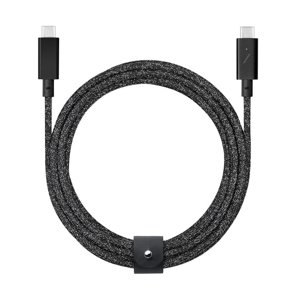 Native Union Belt Cable Pro - 240W USB Type C - 8ft Ultra-Strong Charging - Leather Strap (Cosmos)