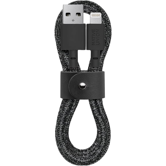 Native Union Belt Cable USB-A - 4ft Ultra-Strong Cable with Leather Strap (Cosmos)