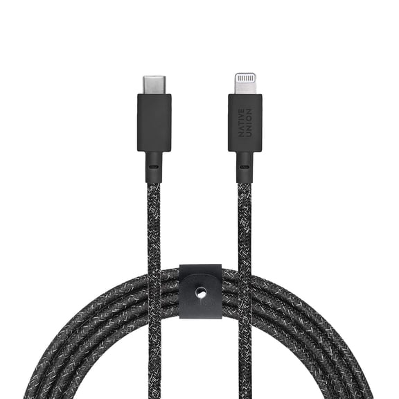 Native Union Belt Cable XL USB-C - 10ft Ultra-Strong Reinforced Charging Cable for iPhone 13 and earlier(Cosmos)
