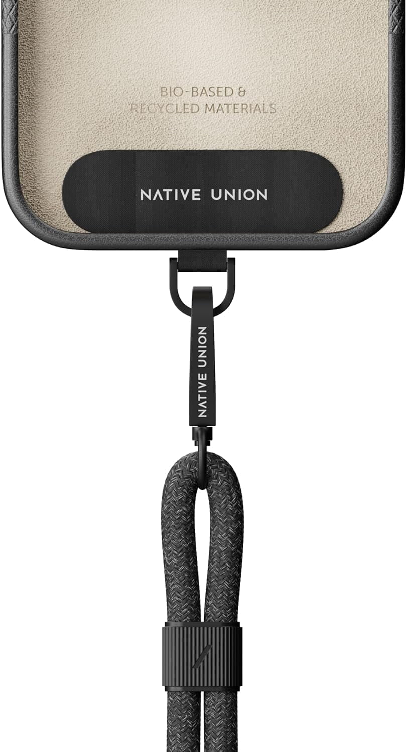 Native Union City Sling – 1 Piece Adjustable Universal Crossbody Lanyard for Cell Phone (Black)