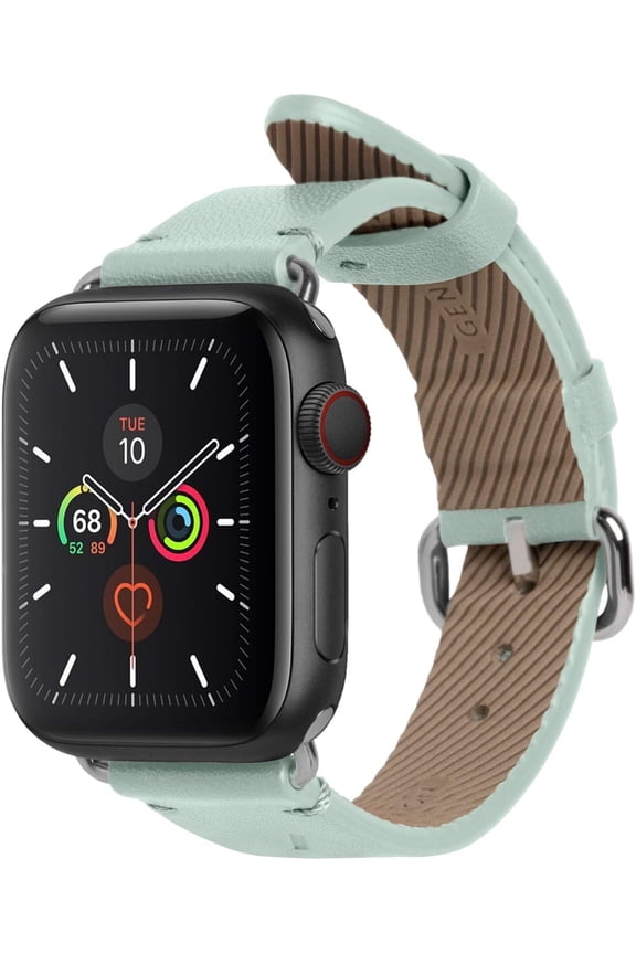 Classic Strap – Italian Leather – Compatible with Apple Watch 38/40/41/42mm (Sage)