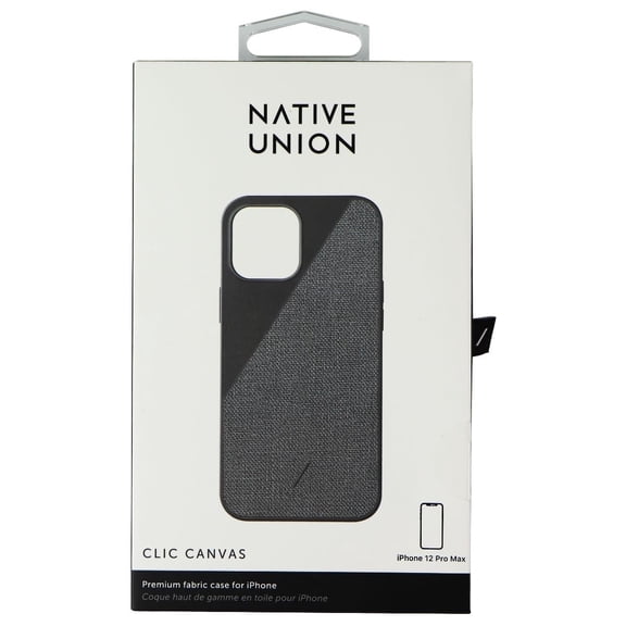 Native Union Clic Canvas Series Case for iPhone 12 Pro Max - Black