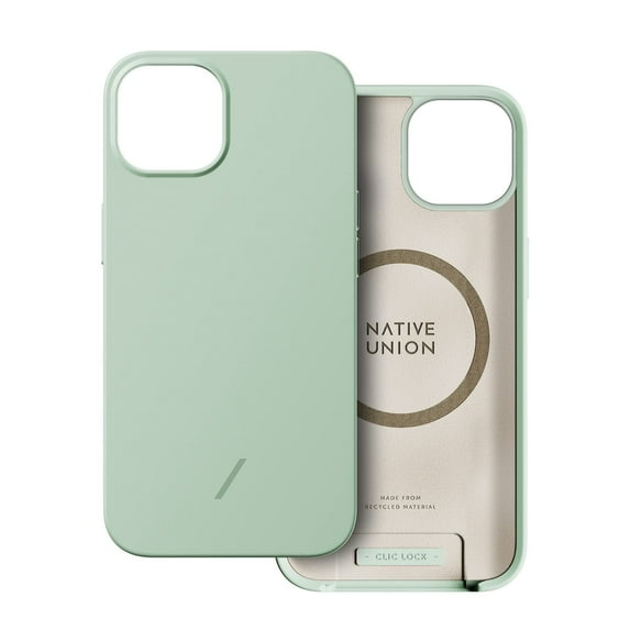 Native Union Clic Pop Magnetic Case – MagSafe Compatible & Drop Protection – for iPhone 13 (Sage)