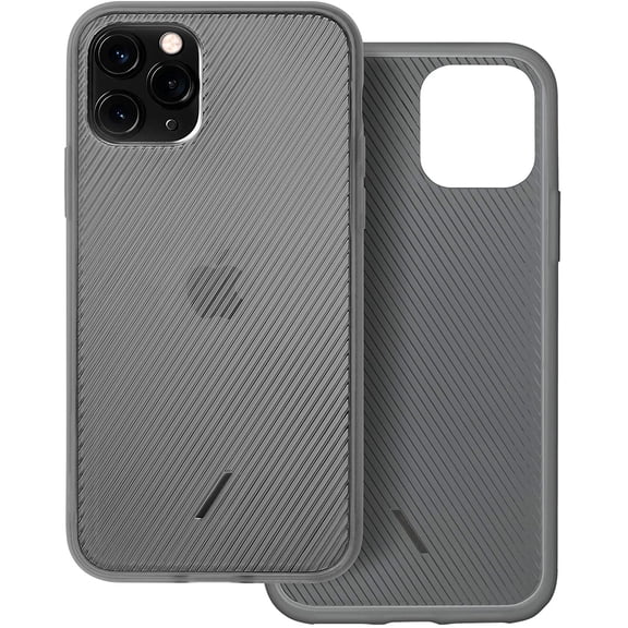 Native Union Clic View Case for iPhone 11 Pro - Transparent Textured Case Lightweight & Form-Fitting Protection with Uniquely Tactile Ribbed Texture Compatible with iPhone 11 Pro (Smoke)