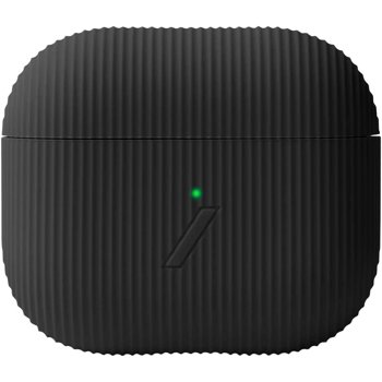 Native Union Curve Case – Wireless Charging Silicone Case – Compatible with AirPods Gen 3 (Slate)
