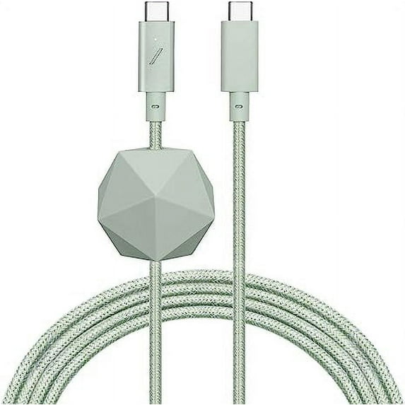 Native Union Desk Cable – USB Type C 8ft Ultra-Strong Non-Slip Fast Charging Cable (Sage)