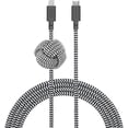 thumbnail image 1 of Native Union Night Cable - 10ft Durable USB-C Charging Cable with Weighted Knot (Zebra), 1 of 7