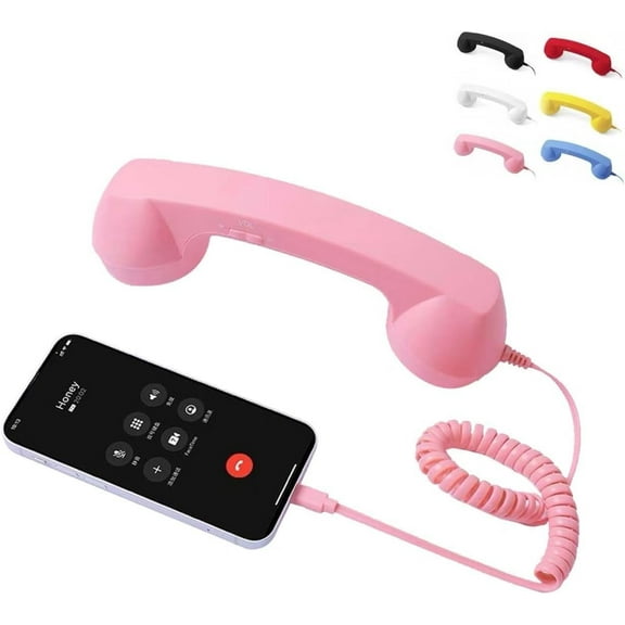 Native Union Pop Phone – Retro Telephone Handset with Mic & Speaker, USB-C for iPhone, iPad, Laptop, Tablet, Samsung S24, Flip 6, Fold 6 – Hybrid Work, Calls, Video Conferences, Meetings
