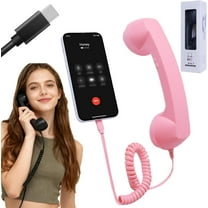 Native Union Pop Phone – Retro Telephone Handset with Mic & Speaker, USB-C for iPhone, iPad, Laptop, Tablet, Samsung S24, Flip 6, Fold 6 – Hybrid Work, Calls, Video Conferences, Meetings