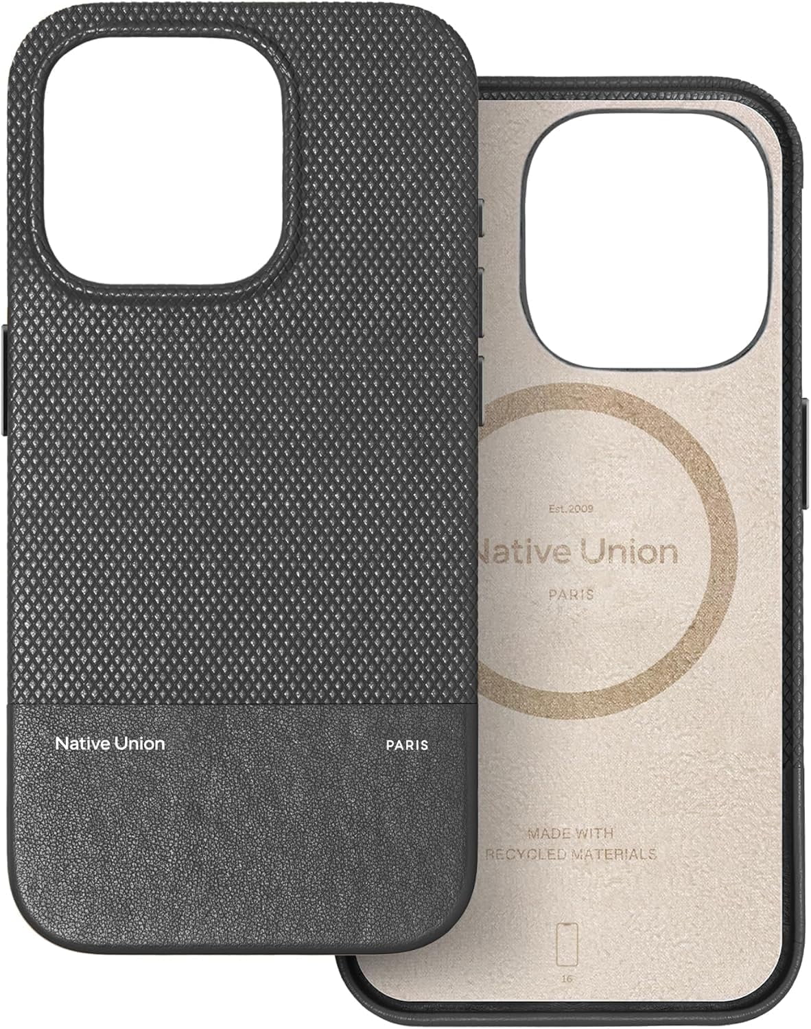 Native Union (Re)Classic Case 3.0 – 6ft Drop Protection – Compatible with iPhone 16 (Black)