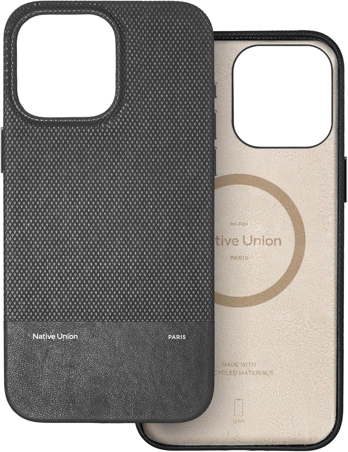 Native Union (Re)Classic Case 3.0 – 6ft Drop Protection – Compatible with iPhone 16 Pro Max (Black)