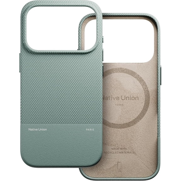 Native Union (Re)Classic Case 3.0 for iPhone 17 Pro – MagSafe Compatible - Ultra-Durable with 6ft / 1.8m Drop Protection (Slate Green)