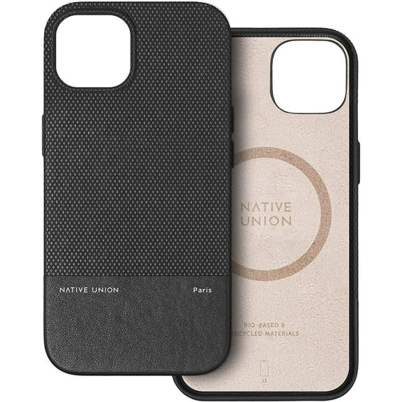 Native Union (Re)Classic Case – 6ft Drop Protection with MagSafe – Compatible with iPhone 14(Black)