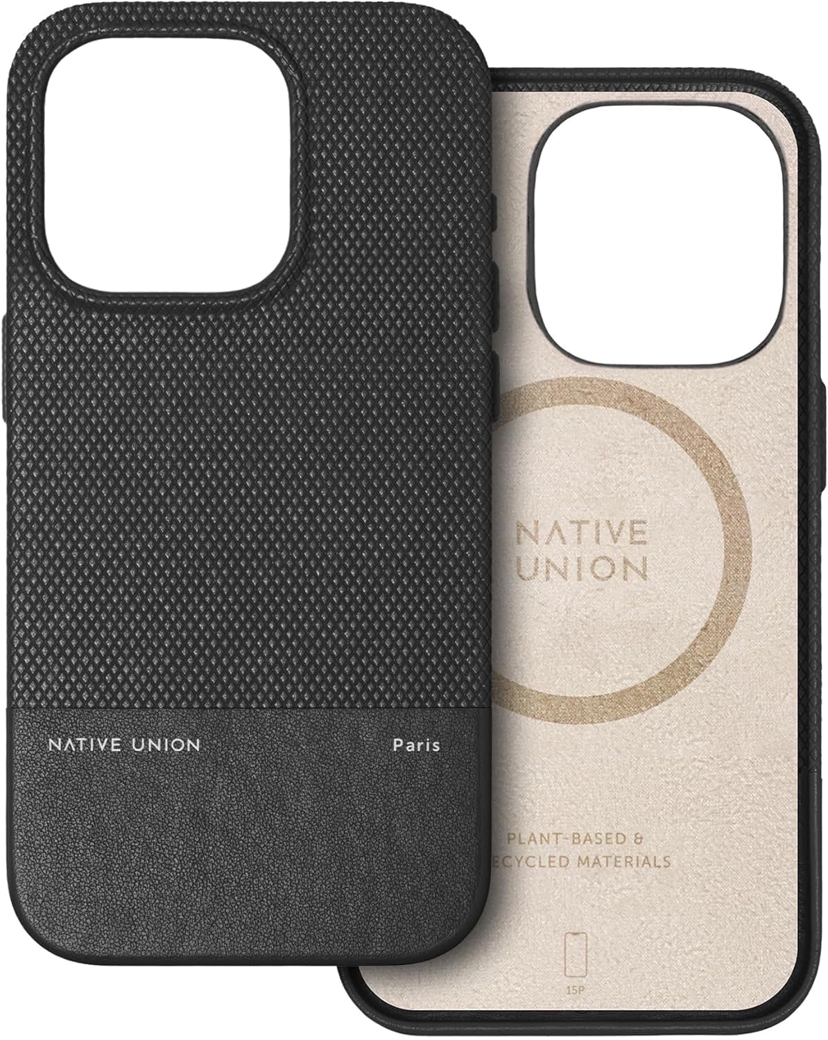Native Union (Re)Classic Case – Magnetic 6ft Drop Protection – Compatible with iPhone 15 Pro(Black)
