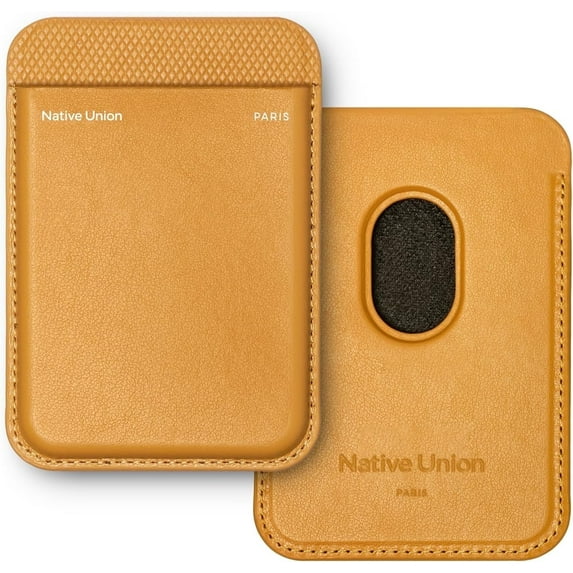 Native Union (Re)Classic Wallet | Magnetic – MagSafe Card Holder for iPhone – Stores 3 Cards(Kraft)