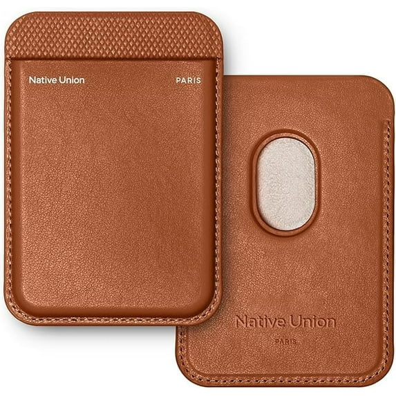 Native Union (Re) Classic Wallet | Magnetic – MagSafe Compatible Card Holder for iPhone Air, 17, 16, 15, 14 – Safely Stores 3 Cards – (Tan)