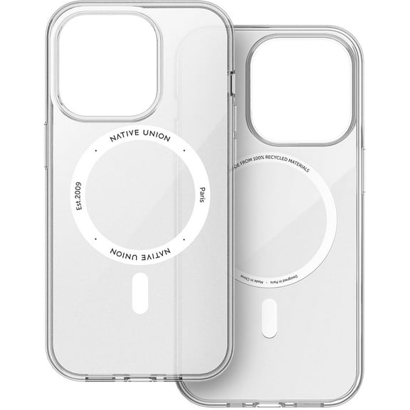 Native Union (Re)Clear Case – Transparent Anti-Yellowing MagSafe Compatible – for iPhone 15 Pro
