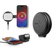 Native Union Voyage 2-in-1 Magnetic Wireless Charger   Foldable Travel MagSafe Charging Black