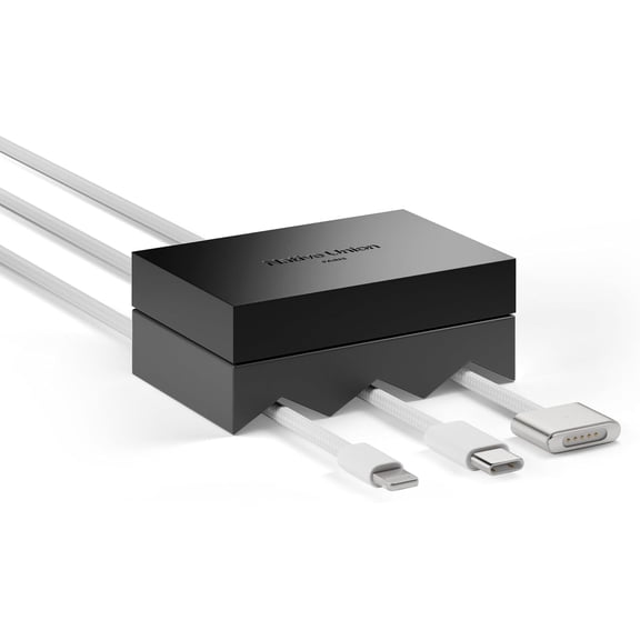 Native Union Weighter – Cable Weight/Holder Desk Accessory – Non-Slip Cable Organizer – For All Cables including USB-C & Lightning (3 Cables/Black)