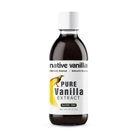 Native Vanilla, All Natural Pure Vanilla Extract, 16 oz