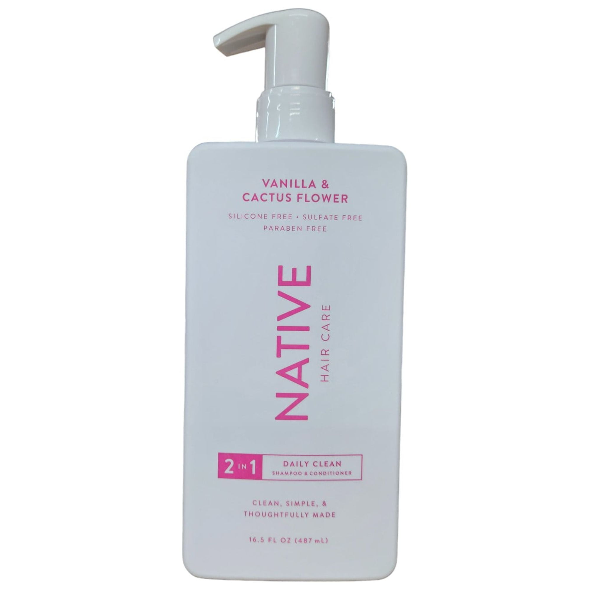 Native Vanilla & Cactus Flower Hair Conditioner 2in1 Shampoo, 16.5 fl