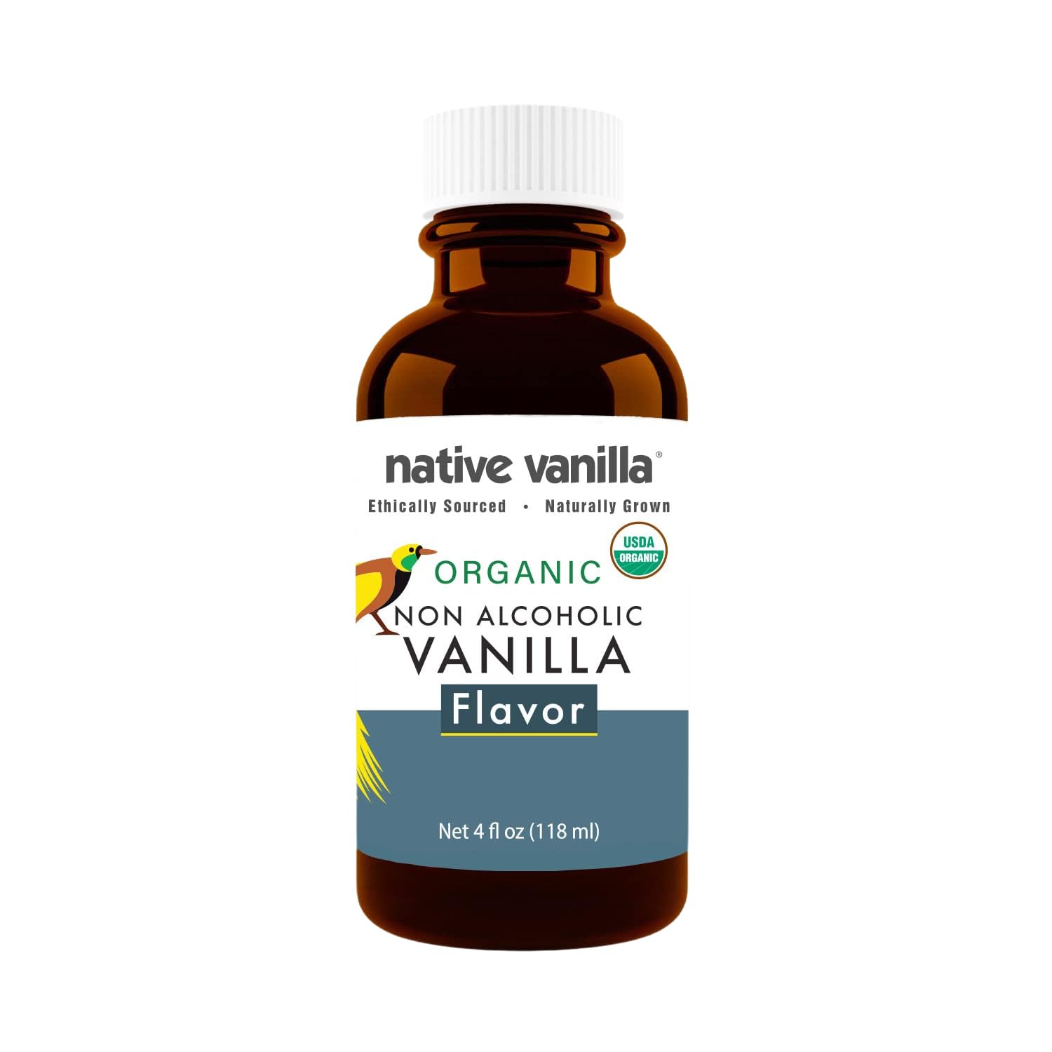 Native Vanilla Organic Vanilla Flavor Non Alcoholic 4 Fl Oz