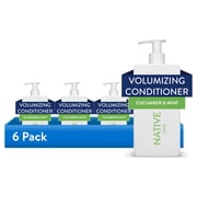 6 pack Native Volumizing Conditioner Cucumber & Mint, Sulfate & Silicone Free, 16.5 fl oz