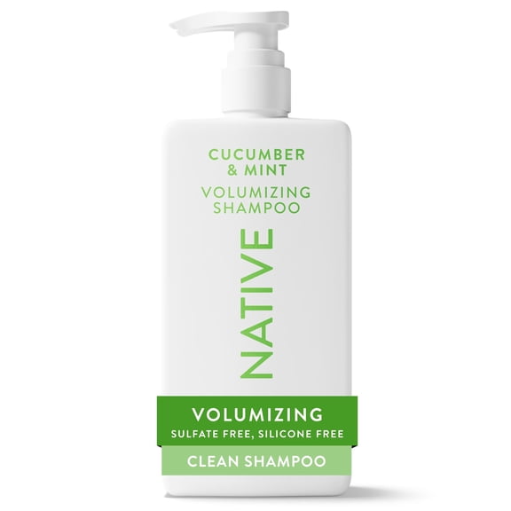 Native Volumizing Shampoo Cucumber & Mint, Sulfate & Silicone Free, 16.5 fl oz