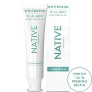 Native Whitening Wild Mint & Peppermint Oil Fluoride Free Toothpaste, 4.1 oz
