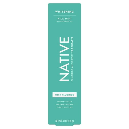 Native Whitening Wild Mint & Peppermint Oil Fluoride Toothpaste, 4.1 oz
