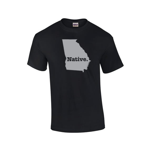 Native to Georgia Southern Short Sleeve T-shirt-Black-XXXL