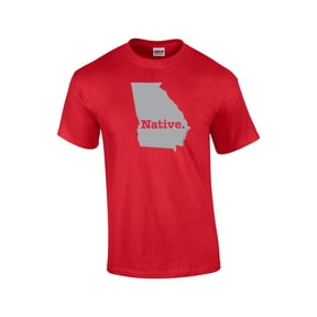 Native to Georgia Southern Short Sleeve T-shirt-Red-Medium