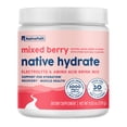 thumbnail image 1 of NativePath Hydrate Electrolyte Powder, Mixed Berry, Zero Sugar Drink Mix with BCAAs, 30 Servings, 1 of 8