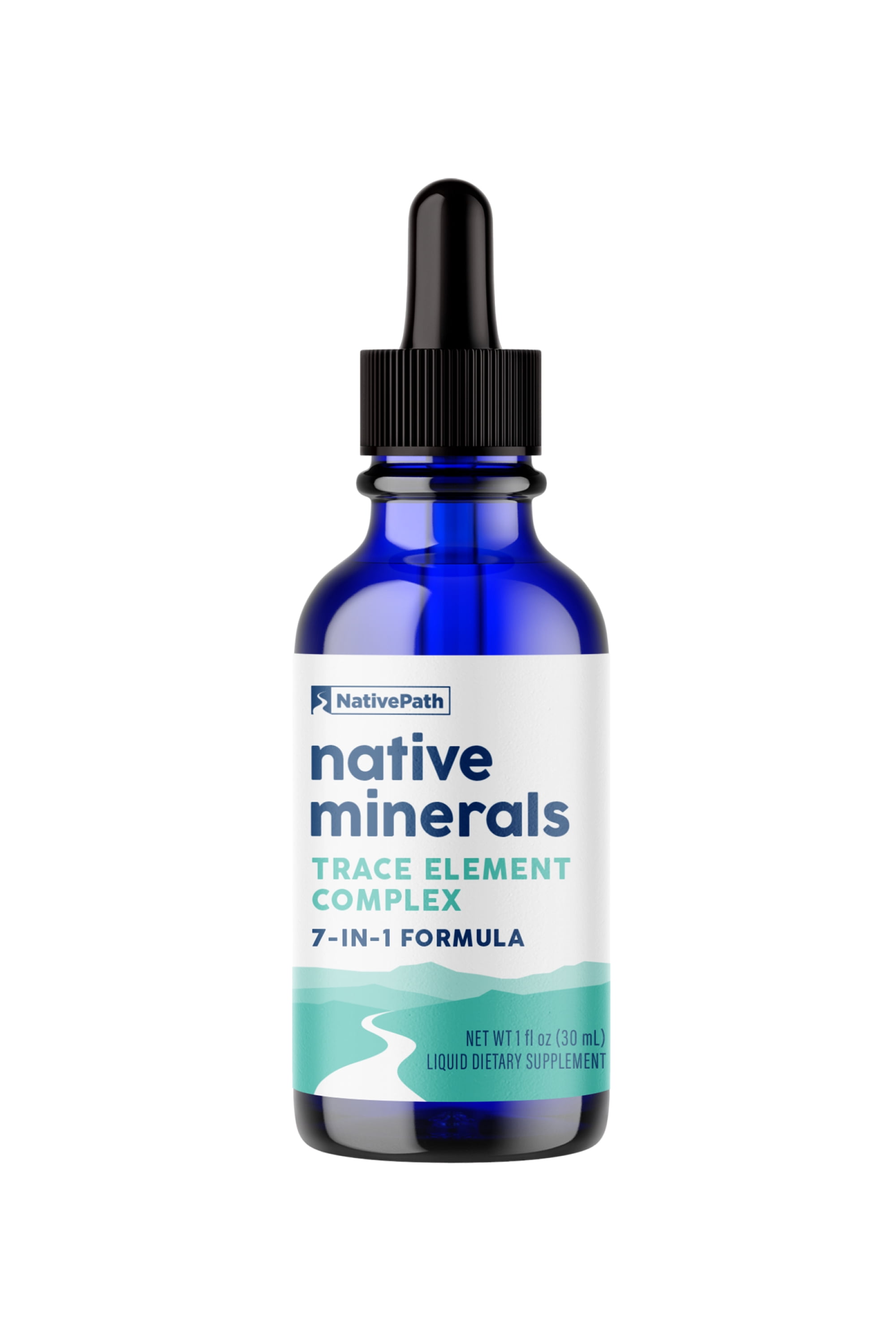 NativePath Liquid Trace Minerals Drops, Ionic Electrolyte Complex, Sugar-Free, 30 Servings