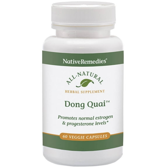 NativeRemedies Dong Quai - All Natural Herbal Supplement Supports Female Hormonal Balance and Emotional Health - Promotes Normal Estrogen and Progesterone Levels - 60 Veggie Caps