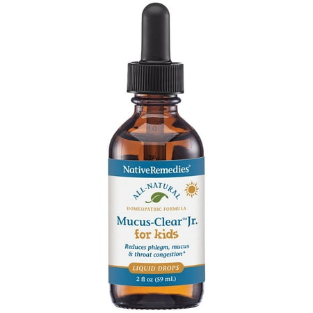 NativeRemedies Mucus-Clear Jr. - Temporarily Relieves Common Cold Symptoms in Children - 59 ml