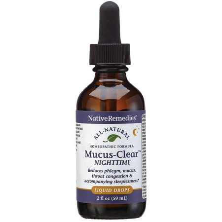 NativeRemedies Mucus-Clear Nighttime - Temporarily Relieves Mucus Congestion and Supports Peaceful Sleep