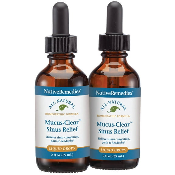 NativeRemedies Mucus-Clear Sinus Relief 2 Pack