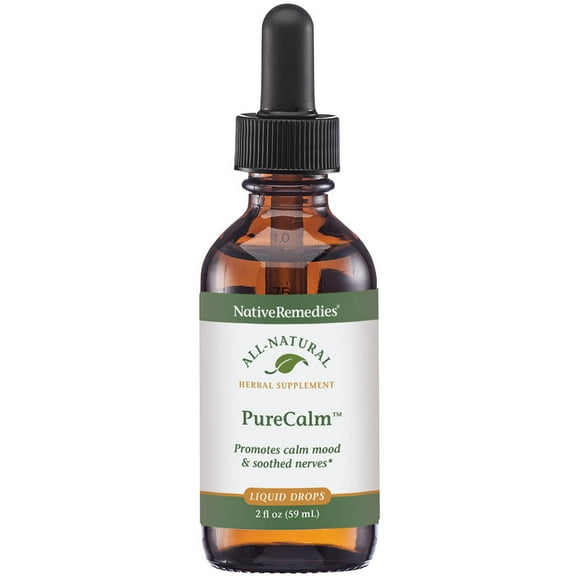 NativeRemedies PureCalm - All Natural Herbal Supplement Promotes Feelings of Calm During Times of Pressure, Stress or Nervous Tension - 59mL