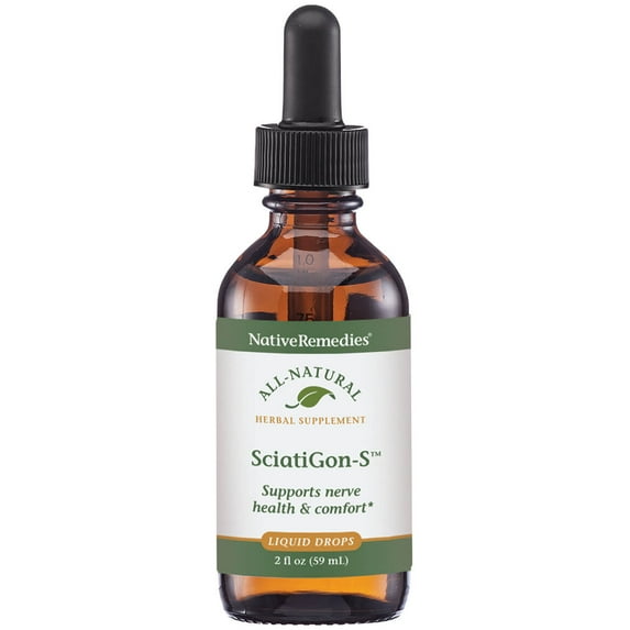 NativeRemedies SciatiGon-S - All Natural Herbal Supplement for Sciatic Nerve Comfort - 59 mL